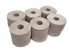 Papier toaletowy makulatura Jumbo 130m 12 rolek kaczory z recyklingu, jednowarstwowy, szary, bezzapachowy