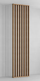 Ścianka lamelowa 275X58 CM DAB naturalny saragosa ścianka działowa z lameli ażurowy panel MDF, przegroda do wnętrz