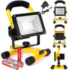 Halogen przenośny LED 30W roboczy naświetlacz budowlany SMD lampa uchwyt reflektor warsztatowy 2400 lm 6500K IP44 do