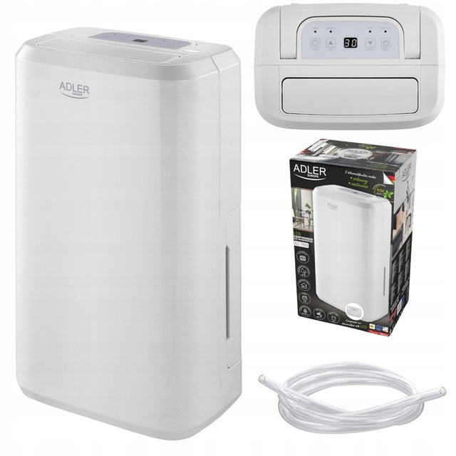 Adler AD 7861 Osuszacz powietrza 10L/24h czujnik wilgotności timer R290 280 w