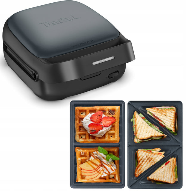 Opiekacz Gofrownica toster do kanapek tefal Snack Collection SW862BF0 700W nominalna czarny