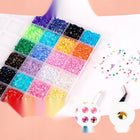 Cyrkonii zestaw 30000 sztuk kryształków żelowych do paznokci MIX kolorów kamienie ozdobne, dekoracje manicure, nail art