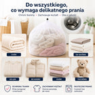 0002 Zestaw 4 worków do prania XXL mocna siatka ochronna na kołdry, pościel torby pralnicze, bielizna, pralka, 160 l