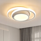 Lampa sufitowa LED plafon ring biały 32W 3000K - nowoczesna do salonu okrągła oprawa z ciepłym światłem, zintegrowane