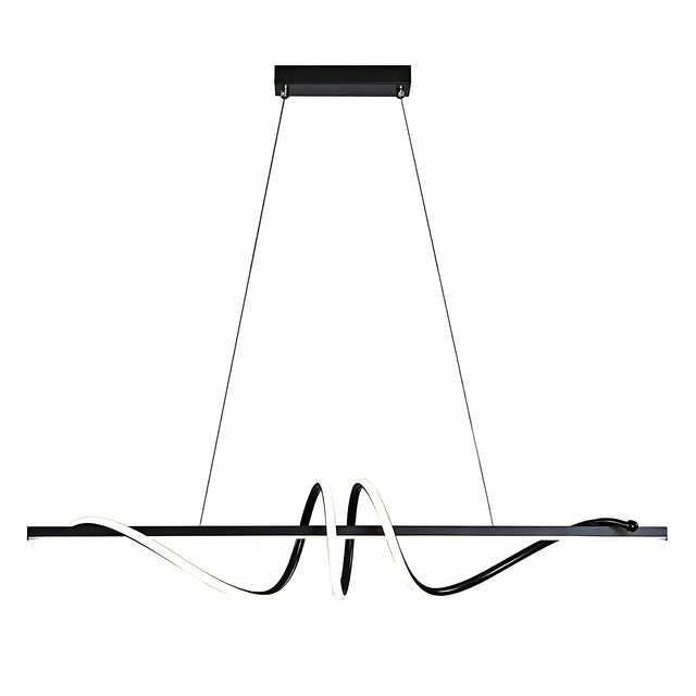 Lampa wisząca toolight LHJ023-CP 1 -punkty światła zintegrowane źródło LED czarna aluminiowa oprawa sufitowa, biała barwa