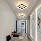 Lampa Sufitowa Plafon LED Kwadratowy Czarny Nowoczesny 24W 3000K 2350lm do pokoju, ciepła barwa światła, zintegrowane