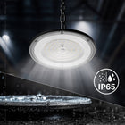 Lampa Wisząca Przemysłowa Hermetyczna LED UFO IP65 HighBay 100W 16000lm Do hali magazynu warsztatu, oprawa sufitowa