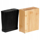 Stojak na noże bambusowy 19,5x9x23 cm organizer kuchenny, wyjmowany wkład bez szczelin, uniwersalne wnętrze