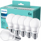 Żarówka LED E27 philips A60 8W = 60W 806lm 4000K neutralna premium 6 szt. kulisty kształt, klasyczna forma, do lamp