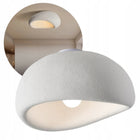 Lampa sufitowa nowoczesna 40cm 12W żarówka E27 styl japandi wabi-sabi wisząca, biały klosz z tworzywa, 1 punkt świetlny