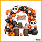 ZESTAW BALONÓW GIRLANDA BALONOWA HALLOWEEN PRZYJĘCIA ZESTAW DEKORACJA 116el nietoperze, wielokolorowe ozdoby imprezowe