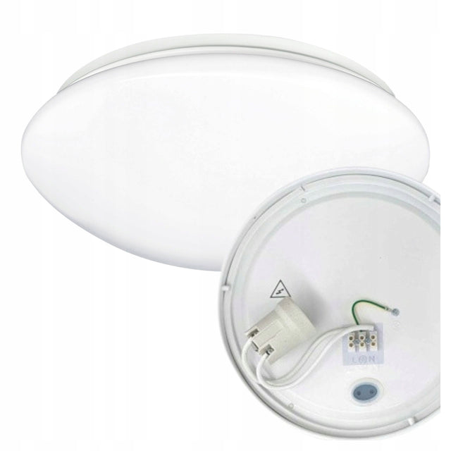 Plafon na żarówkę okrągły biały daisy riva E27 do LED GXDS302v2 greenlux oprawa sufitowa do wnętrz, maks. 15 w