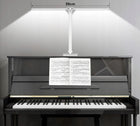 Lampa biurkowa LED podwójna MOCNA + ładowarka na biurko BIAŁA sterowana do pracy i nauki, regulacja jasności