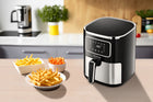 Frytkownica beztłuszczowa frytownica inox 6 programów XXL 5l 1700W srebrny/szary