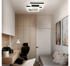 Lampa sufitowa LED wisząca żyrandol LED do salonu kuchni Nowoczesna 32W NW czarna aluminiowa oprawa oświetleniowa 2