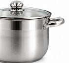 Garnek wysoki tradycyjny z pokrywą duży gastronomiczny indukcja GAZ 15l stal nierdzewna, 31 cm, do zmywarki, kuchnia