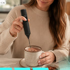 Spieniacz do mleka kawy elektryczny ręczny mocny ubijaczka USB 3 tryby 2w1 mieszadło do cappuccino i latte, dwie