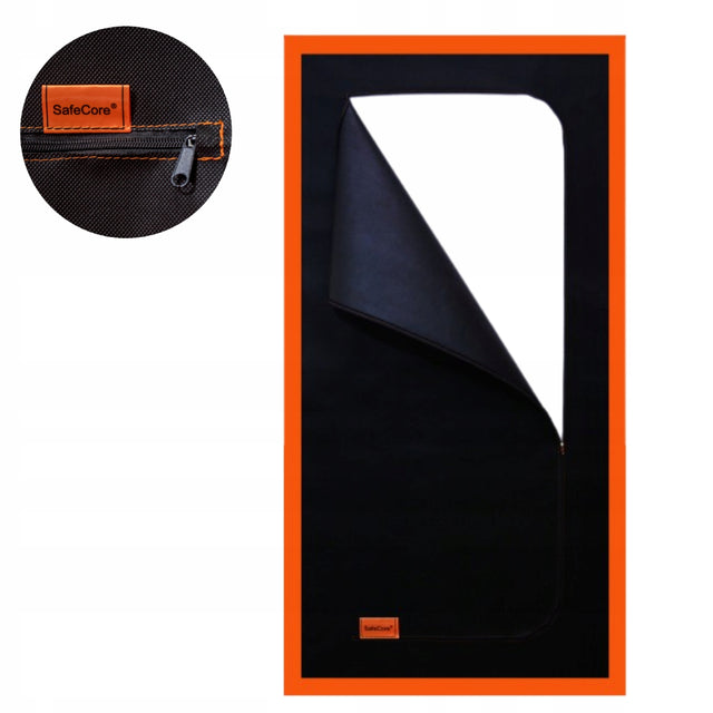 Drzwi przeciwpyłowe najgrubsze Budowlane Malarskie Kurtyna mocna 110x220cm osłona przejścia, przegroda ochronna do remontu, składana