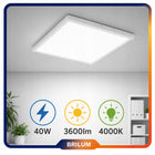 Panel LED Sufitowy 40W Natynkowy 60 x 60cm Plafon 3600lm Orega Oprawa IP40 lampa kwadratowa do biura, neutralna barwa