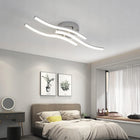 Lampa Sufitowa Plafon LED Żyrandol Srebrny Nowoczesny 18W 4500K oświetlenie do wnętrz, 3 punkty światła, aluminiowa