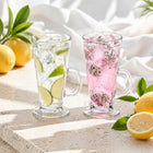 SZKLANKI DO LATTE herbaty Wysokie ZESTAW SZKLANEK do kawy 6szt + ŁYŻECZKI szkło 250 ml, bezbarwne, do mycia w zmywarce