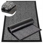 Wycieraczka pod drzwi wejściowa mata do butów zewnętrzna wewnętrzna 60X90CM gumowa tekstylna welurowa czarna 8 mm
