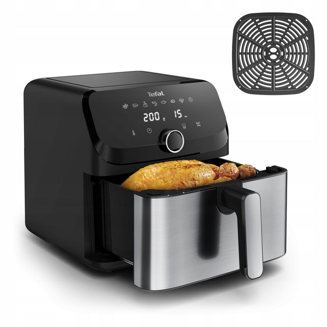 Frytkownica Beztłuszczowa tefal EY855D10 Frytownica AIR fryer 7,5l Duża XL czarny