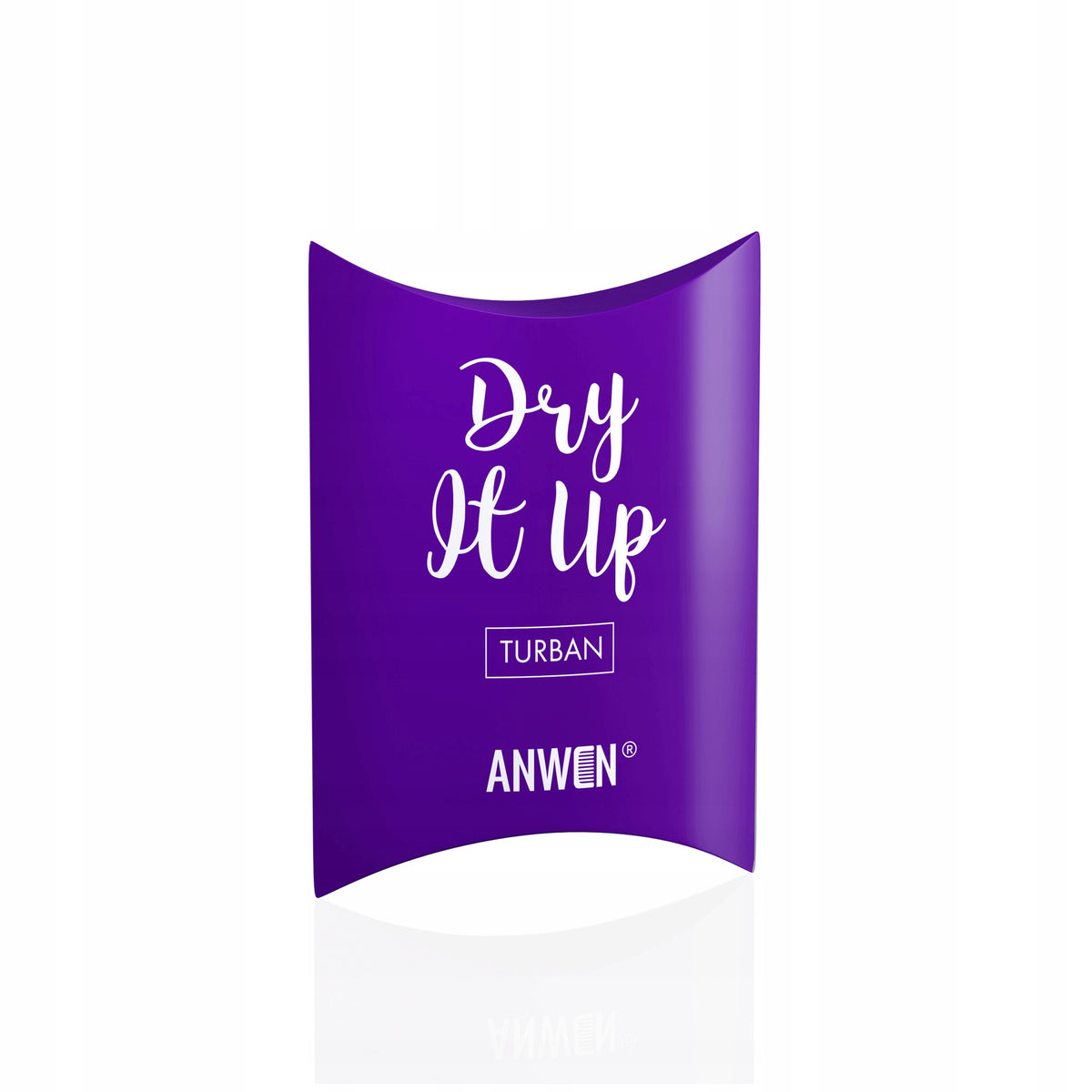 Anwen Turban do włosów Dry It Up fioletowy ręcznik bambusowy, osuszanie po kąpieli, bez zapięcia