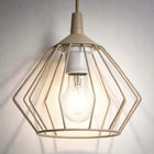Lampa Sufitowa Wisząca Żyrandol Beżowa Kamelowa Kaszmir Metalowa Premium oprawa oświetleniowa, 1 punkt światła, gwint