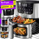 Frytkownica beztłuszczowa AIR fryer 7l piekarnik 1500W 7 trybów airfryer srebrny