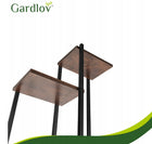 Kwietnik Stojący Metalowy Stojak na Kwiaty Rośliny Loft Półki 6 Poziomowy regał doniczkowy 113 cm brązowo-czarny