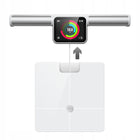 Waga Łazienkowa Analityczna 57 Parametrów Apple Health, Google Fit, wifi elektroniczna biały