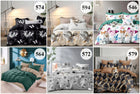 Komplet Pościeli 200x220 + 2Poszewki 70x80 Dwustronna Na Prezent Nowe Wzory satyna bawełniana, zamek błyskawiczny