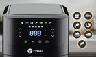 Frytkownica Beztłuszczowa Air Fryer 6l 2500W Frytownica z Termostatem Tacka czarny
