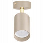 Lampa sufitowa 1x GU10 Żyrandol Kinkiet Reflektor Beżowa Kaszmir oprawa punktowa metalowa złota do oświetlenia wnętrz