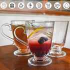 6x Szklanki DO KAWY HERBATY napojów kubki szklane 315 ml bezbarwne, do mycia w zmywarce