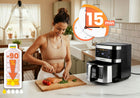 Frytkownica beztłuszczowa XL AIR fryer duża frytownica 9,1l berdsen 1700W czarny