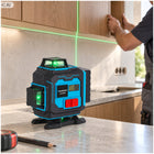 Poziomica laserowa 4D 16 linii zielony laser statyw 1,2m Blaupunkt zestaw niwelator krzyżowy 360° do wyznaczania