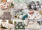 Pościel 200x220 Bawełniana Dwustronna - 100% naturalna prawdziwa bawełna zestaw 3 części, satyna, poszewki 70x80, zamek