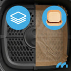 Frytkownica beztłuszczowa 7l 1800W AIR fryer duża okienko frytownica tacki czarny