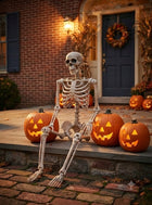 DEKORACJA WISZĄCA SZKIELETOR DUŻY SZKIELET KOSTEK OZDOBA HALLOWEEN 165 CM plastikowy kościotrup, rekwizyt na imprezę