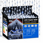 LAMPKI ZEWNĘTRZNE SOPLE 1000 LED kurtyna świetlna
