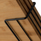 Zestaw deska do krojenia ze stojakiem bambusowe Konighoffer Cedar 4szt prostokątne akcesoria kuchenne 21x29 cm do