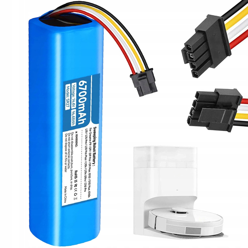 Akumulator 6700MAH 14,4V z bezpieczenstwem do robotów dreame i xiaomi bateria do odkurzacza automatycznego, ogniwo