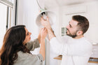 Żarówka LED E27 z czujnikiem ruchu zmierzchu biały neutralny 4000K 500l 6W kulista, automatyczne oświetlenie do
