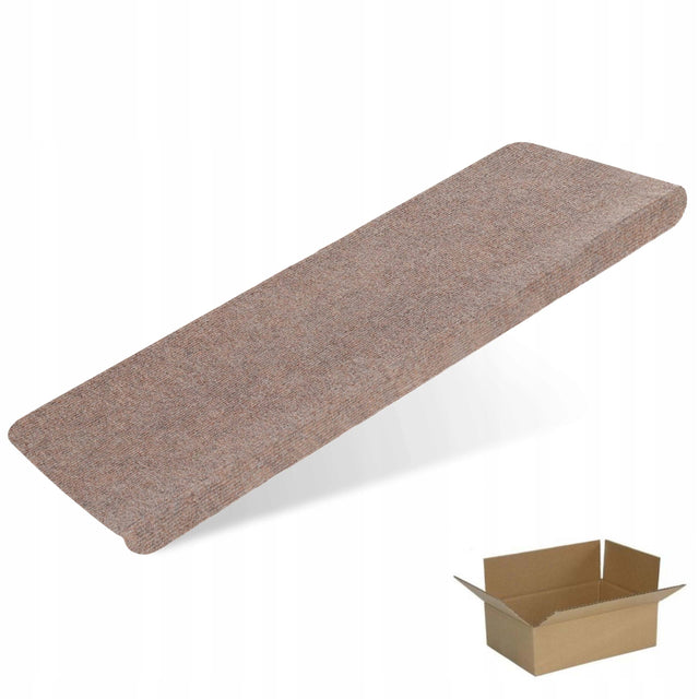 65x25cm+3cm nakładki wewnętrzne na schody samoprzylepne dywaniki BEŻ steps antypoślizgowe chodniki na stopnie, tekstylne osłony