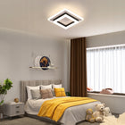 Lampa Sufitowa Plafon LED Kwadratowa Czarna Natynkowa Nowoczesna 4500K 24W oprawa oświetleniowa do pokoju kuchni
