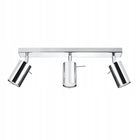 Plafon ring 3 chrom SL.0729 Sollux Lighting oprawa sufitowa GU10, potrójna, szerokość 45 cm, do salonu