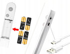 Taśma LED czujnik ruchu na baterie + USB do szafy mebli pod łóżko 300cm 3m podświetlenie wnętrz, ciepła barwa światła