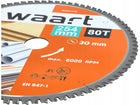 Piła tarczowa widiowa do aluminium 255/254x30 mm 80 T multi drewno PCV ALU 1 szt.